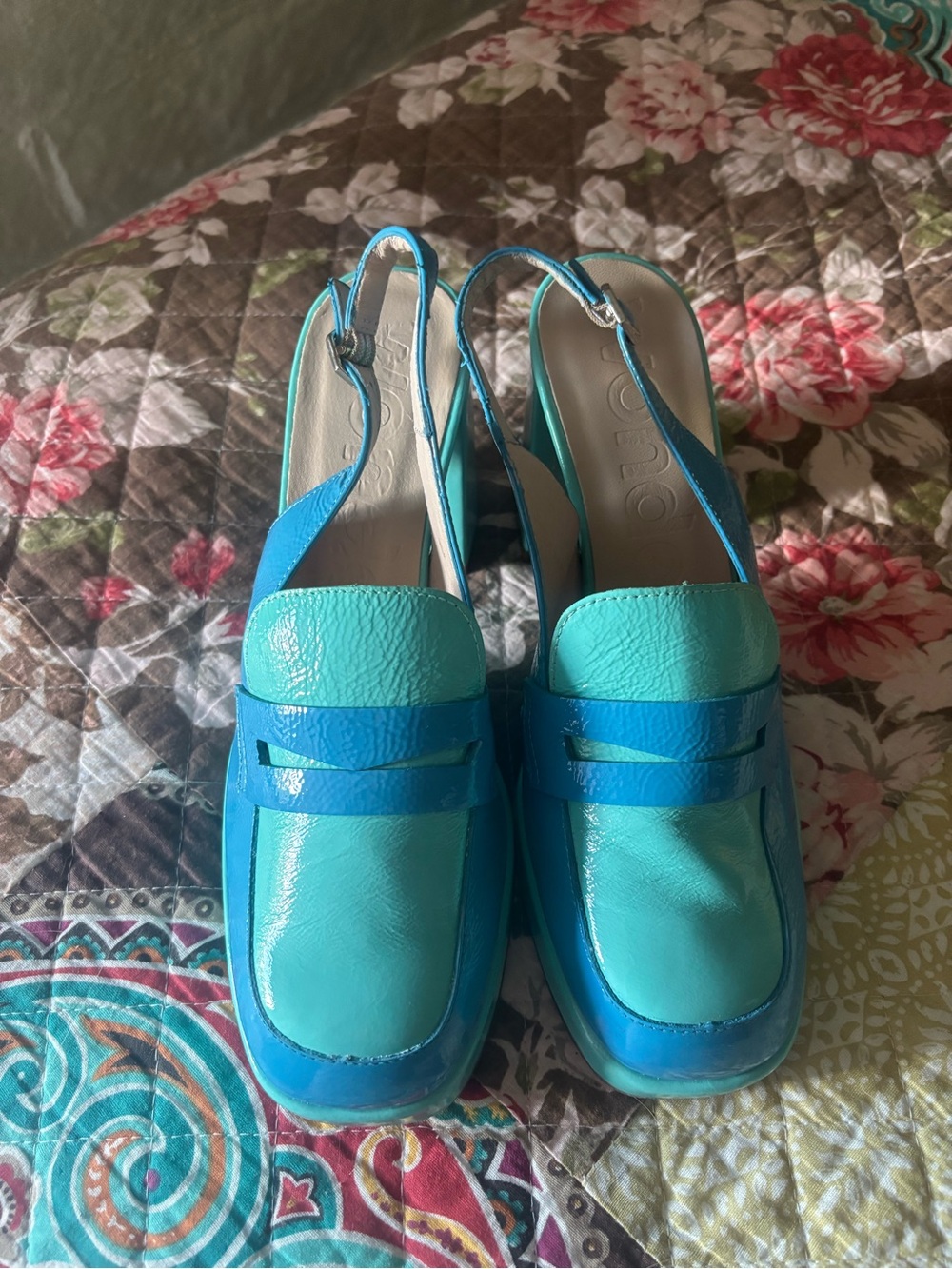 Wonders Patent Leather Slingbacks-New-Size 37